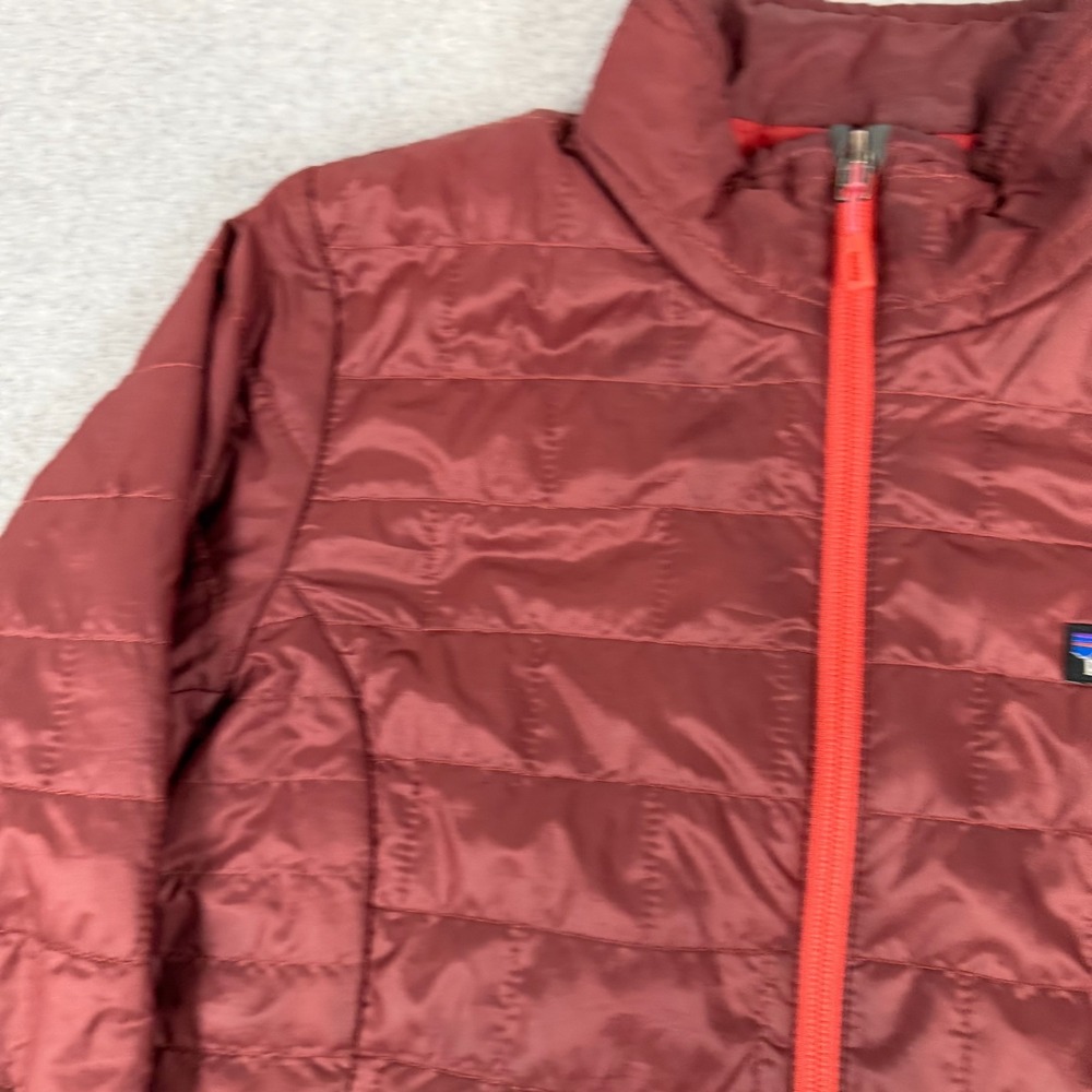 Patagonia Nano Puff Jacket Womens Small Red Gorpcore Outdoors Hiking - Picture 10 of 16